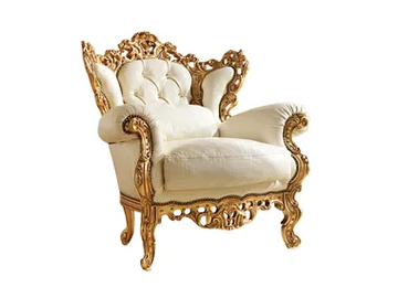 REGGENZA LUXURY - Upholstered leather armchair with armrests by Barnini Oseo - view 2